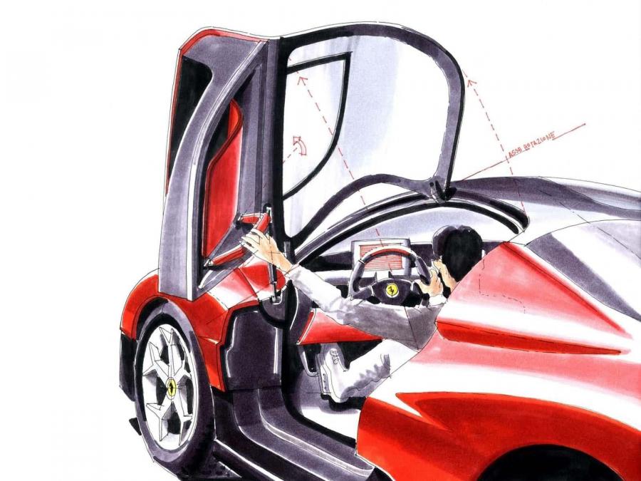 Эскиз Ferrari Enzo 2002 года  (фото 62 из 127)
